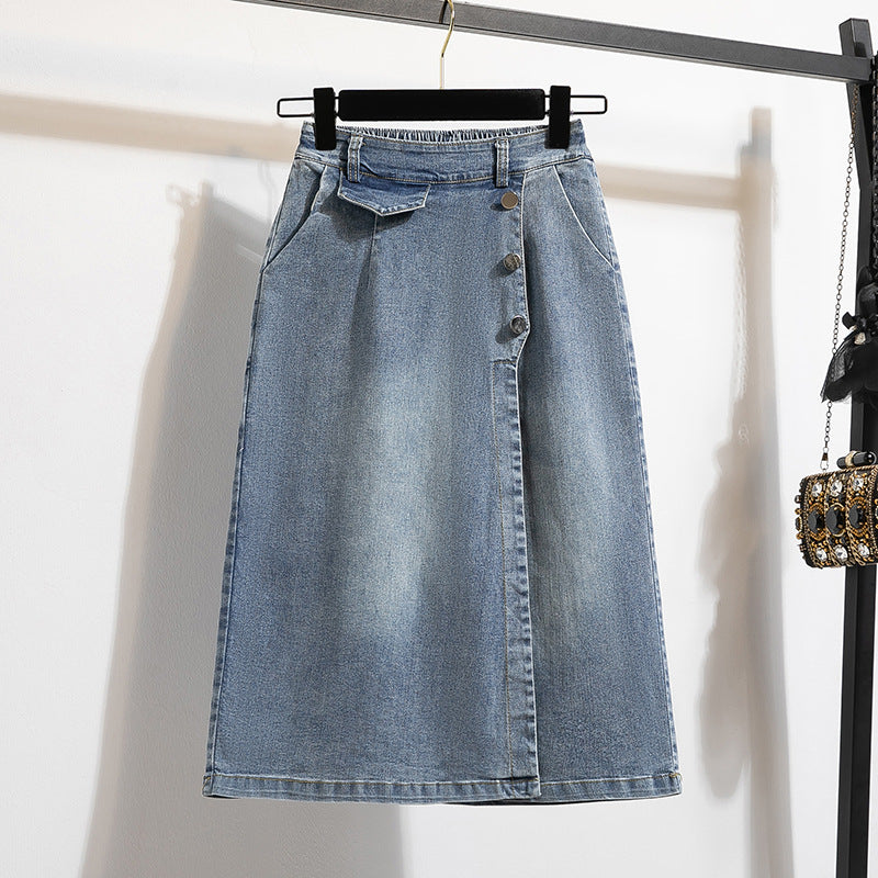 Vintage Cropped Jeans mit Hohem Bund