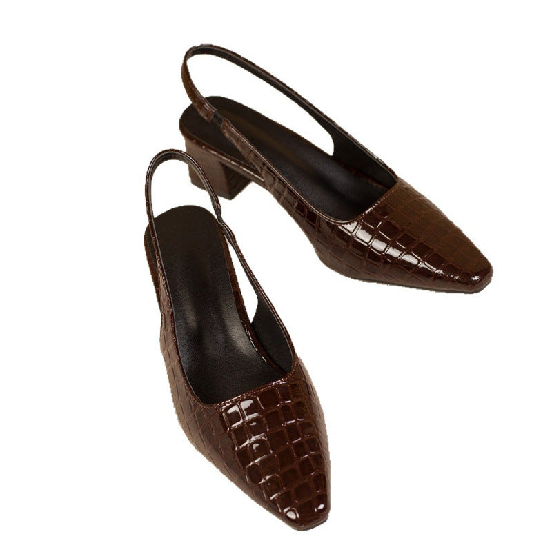 Elegante High Heels mit offenem Rücken