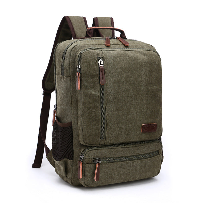 Retro-Rucksack aus Canvas – Bild 7 | LuxeStyle