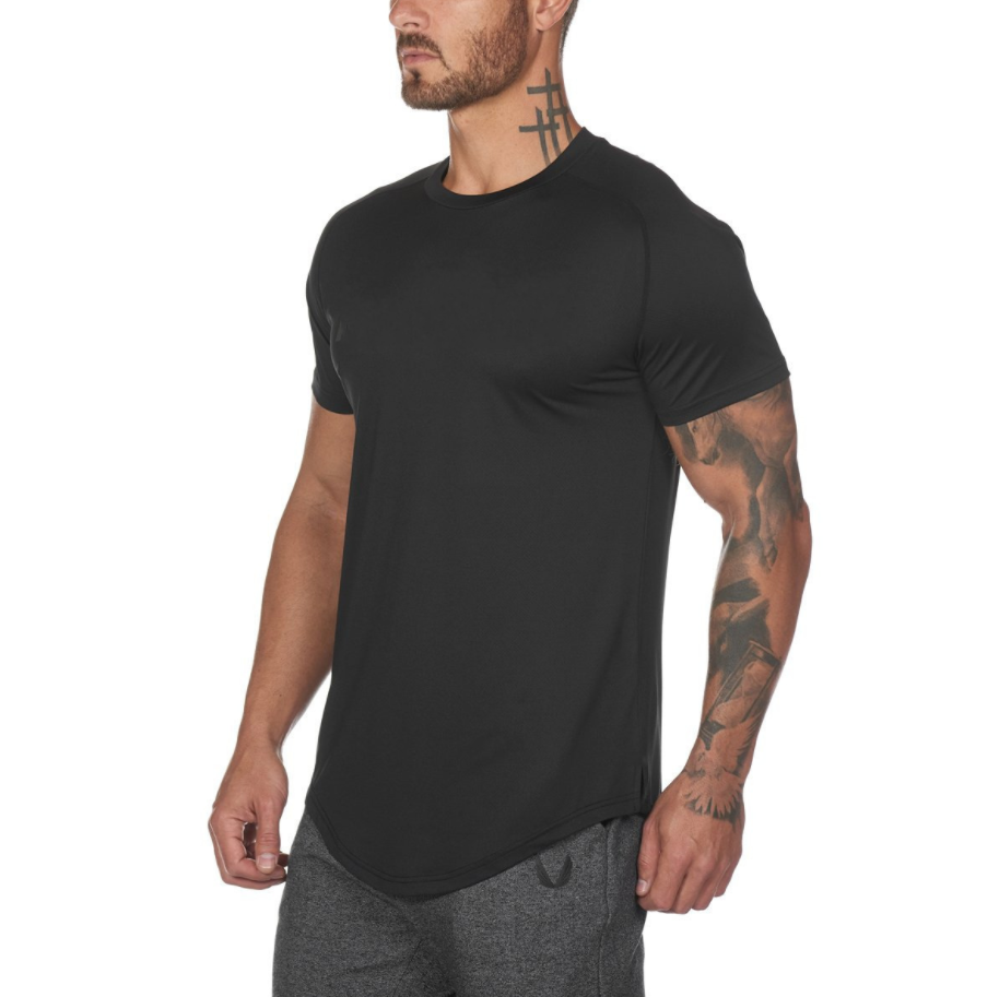 Fitness-Shirt aus Baumwoll-Mix