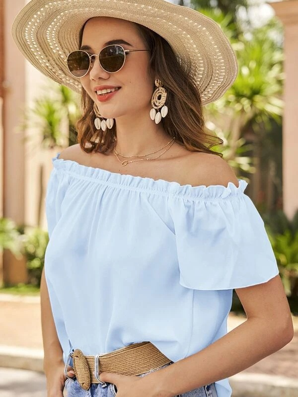 Off-Shoulder T-Shirt für den Sommer