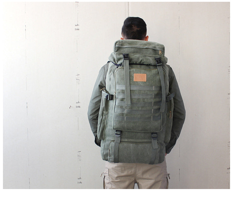 Grosses Canvas-Rucksack mit robustem Tragesystem – Bild 13 | LuxeStyle