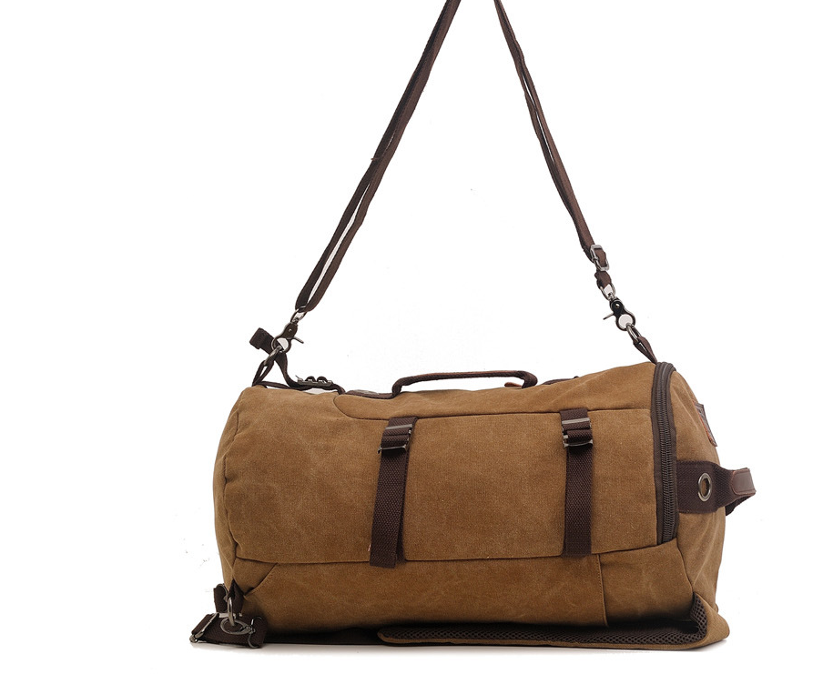 Kletterrucksack aus Canvas, braun – Bild 3 | LuxeStyle