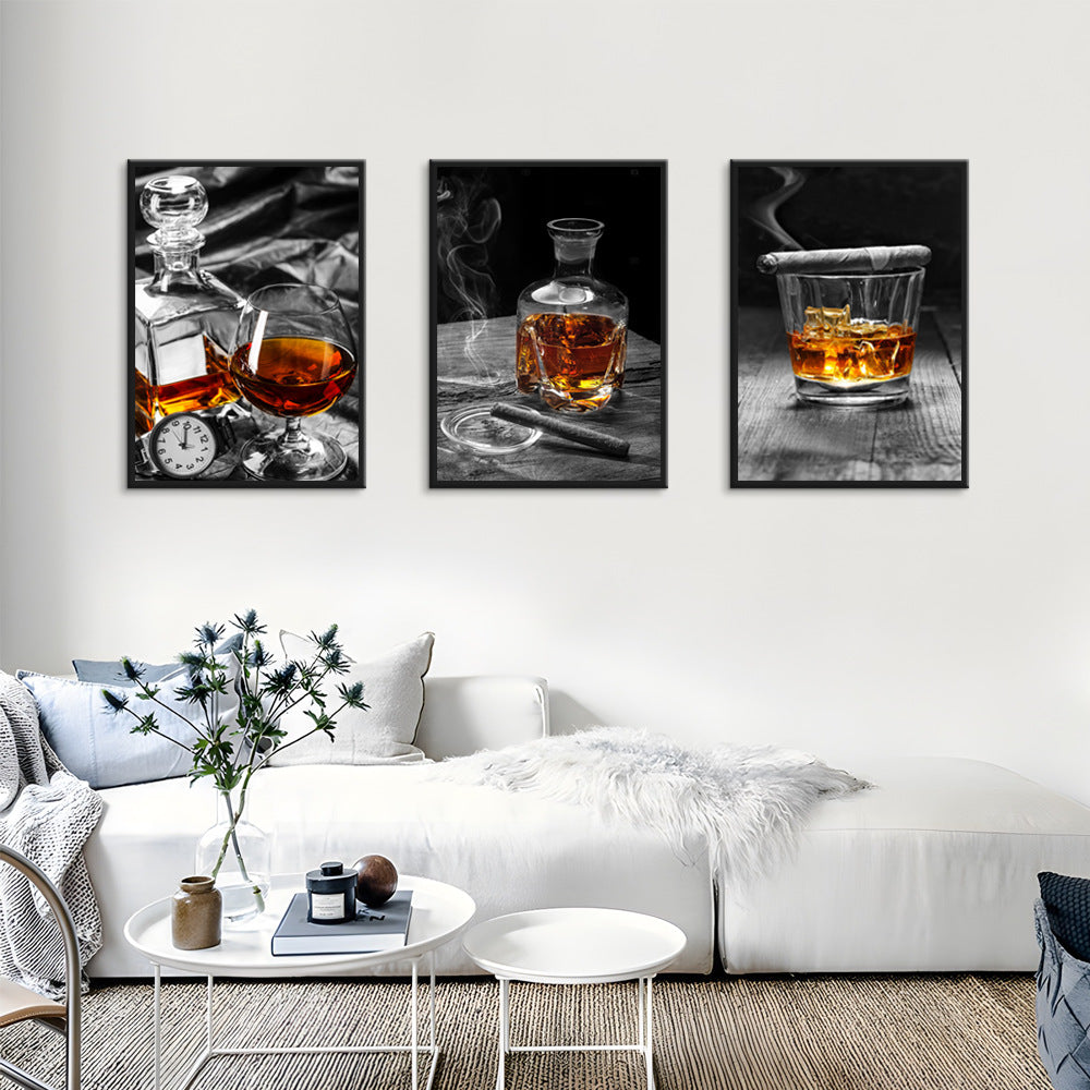 Stillleben-Ölgemälde auf Leinwand · 3er-Set | LuxeStyle