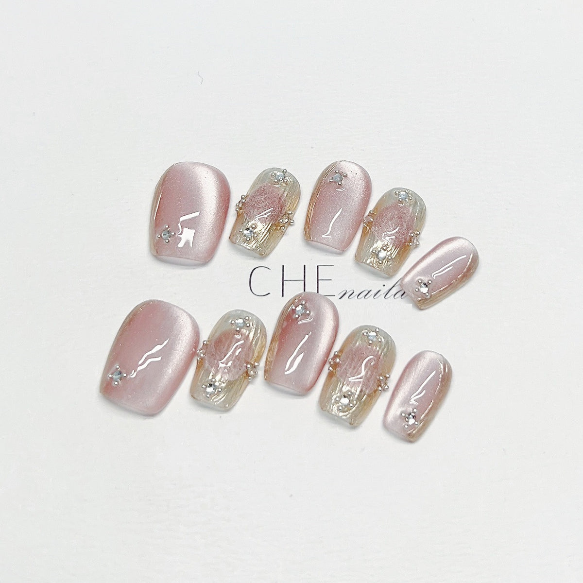 French Cat Eye Press-on Nägel – Bild 6 | LuxeStyle