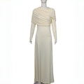 Plissiertes asymmetrisches Kleid – Bild 6 | LuxeStyle