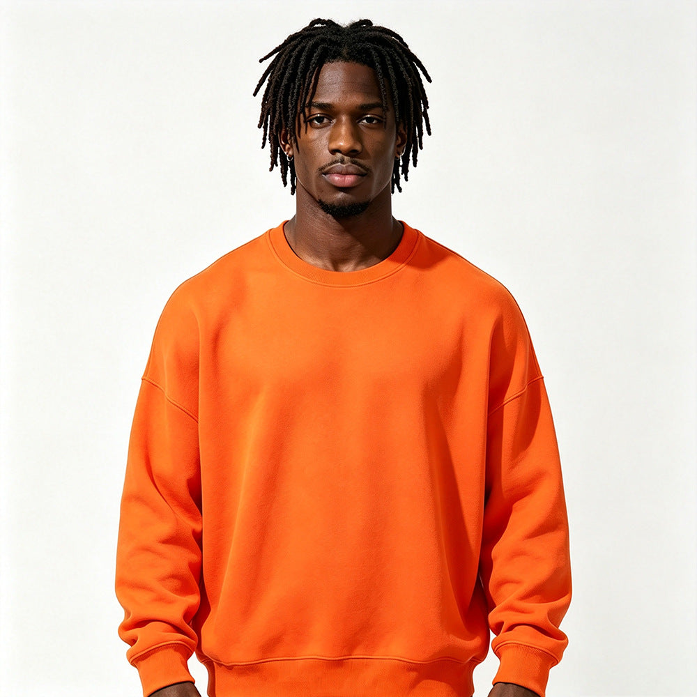 Gefüttertes extra-dickes Rundhals-Sweatshirt
