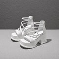 Chunky Plateau-Sandalen mit offener Spitze – Bild 9 | LuxeStyle