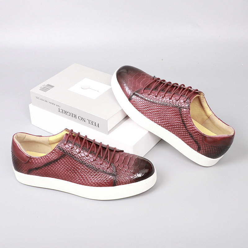 Geprägte Schnürschuhe aus Leder für Herren – Bild 3 | LuxeStyle