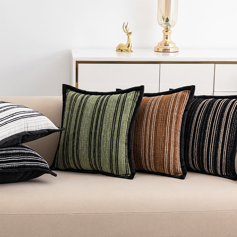 Gestreifter Jacquard-Kissenbezug – Bild 5 | LuxeStyle