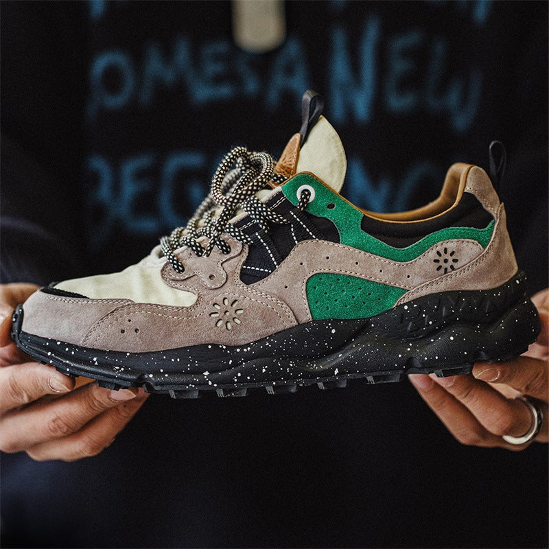 Atmungsaktive Plateau-Sneaker Canyon Green | LuxeStyle