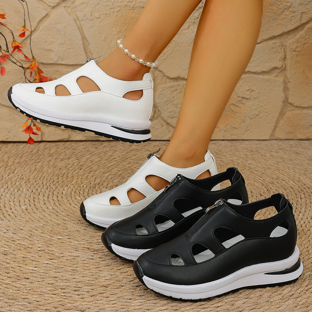 Baotou Chunky-Sohle Sandalen Damen