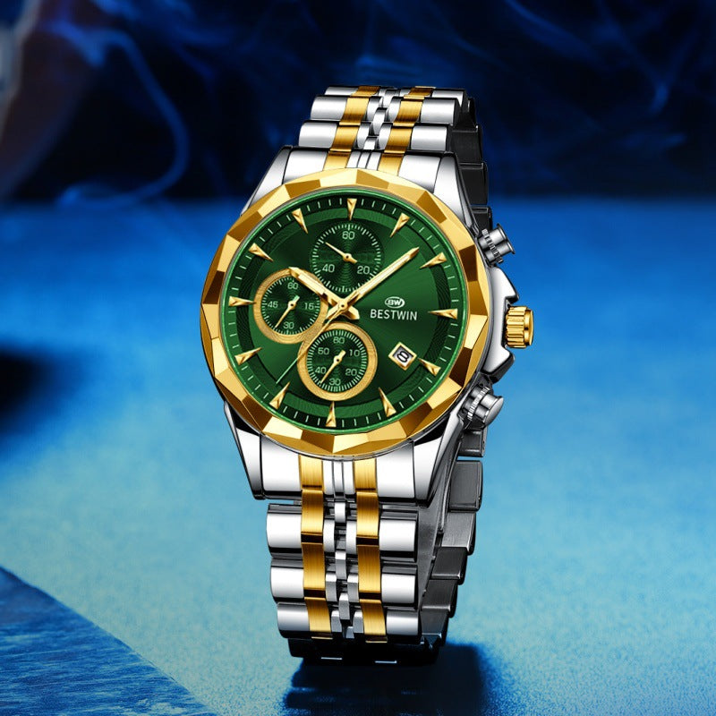 Personalisierte leuchtende Sechs-Hand-Uhr für Herren – Bild 8 | LuxeStyle