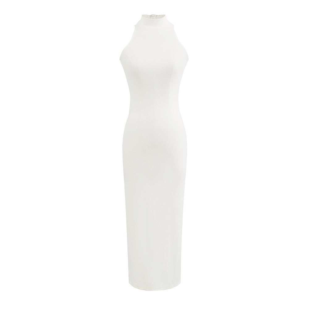 Ärmelloses Bodycon Rollkragen Maxikleid – Bild 3 | LuxeStyle