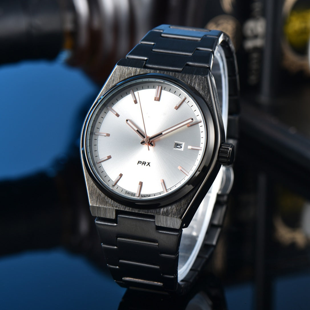 Elegante Herrenquarzuhren mit Stahlband