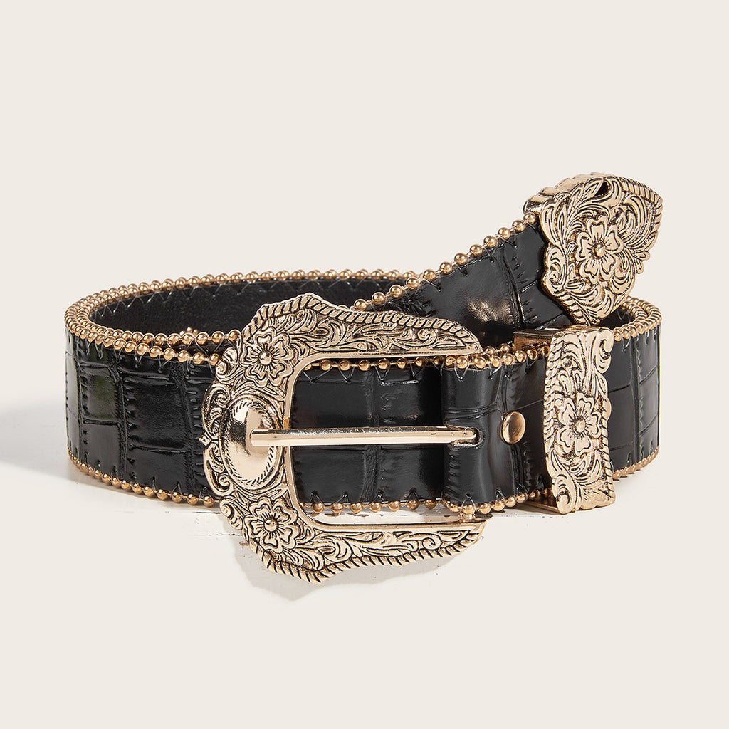 Damen-Gürtel mit Leoparden-Print
