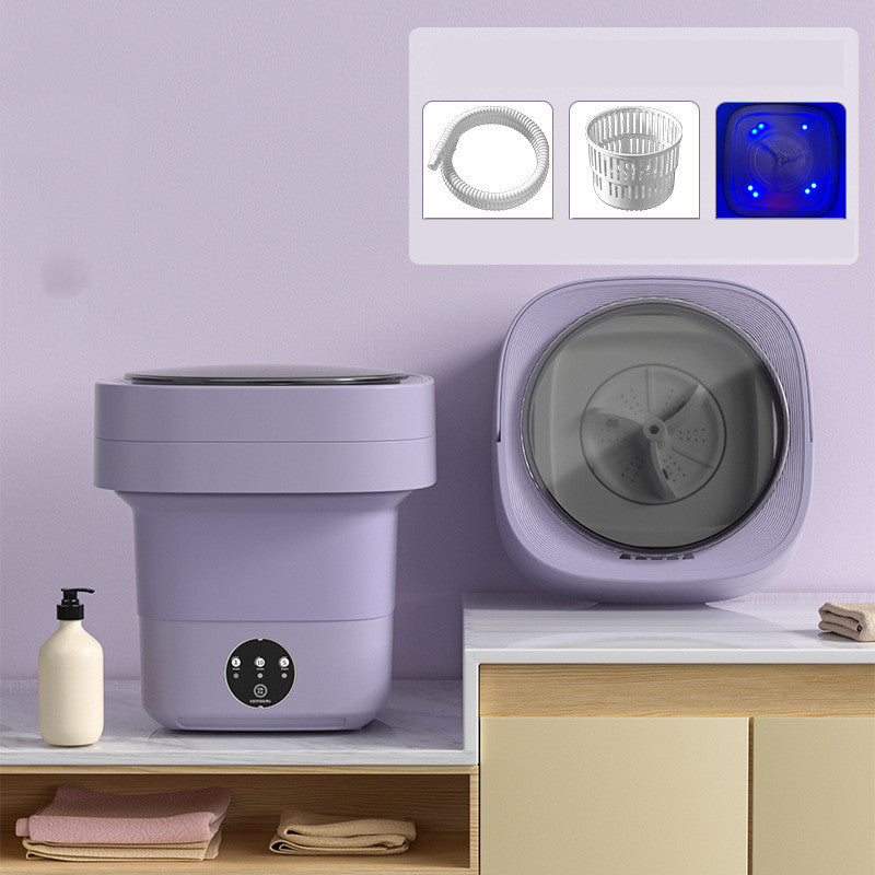 Faltbare Mini-Waschmaschine mit Schleuderfunktion
