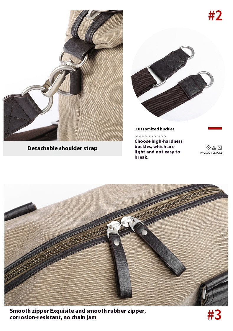 Retro Canvas Businesstasche für Herren