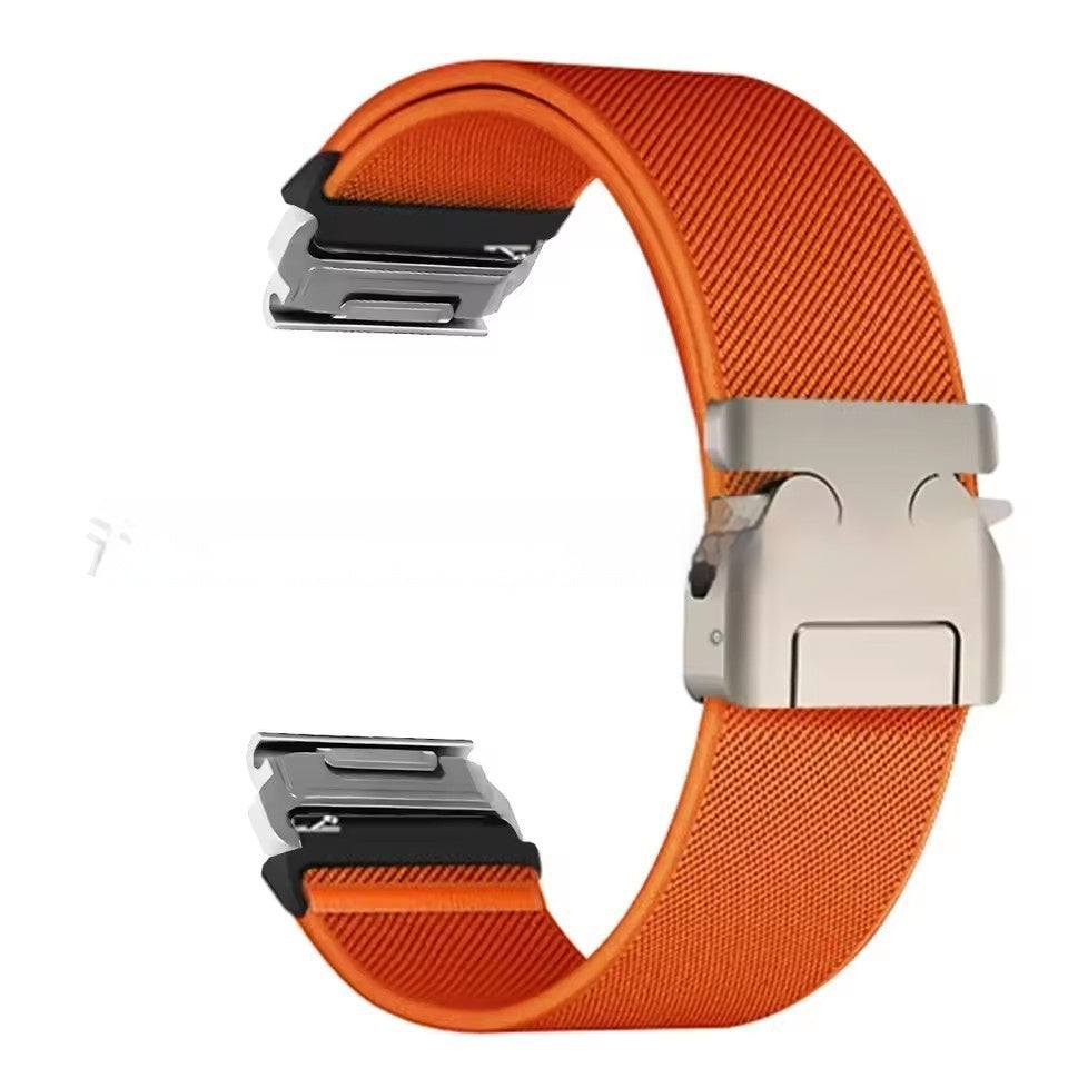 Elastisches Nylon-Armband mit Schirmverschluss 22/26 mm