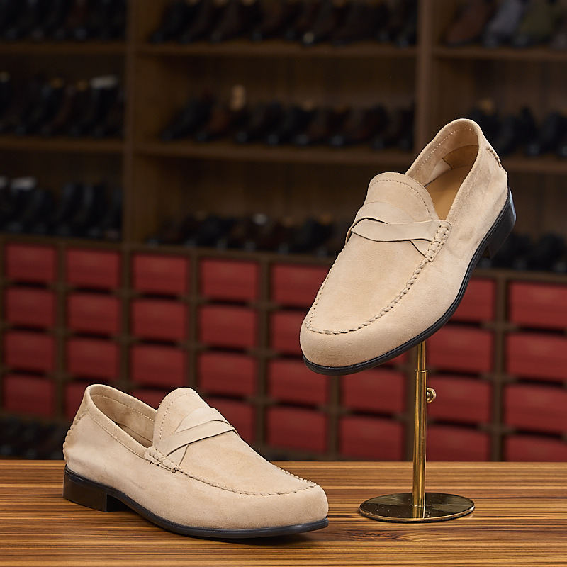 Leder-Slipper im Old Money Stil
