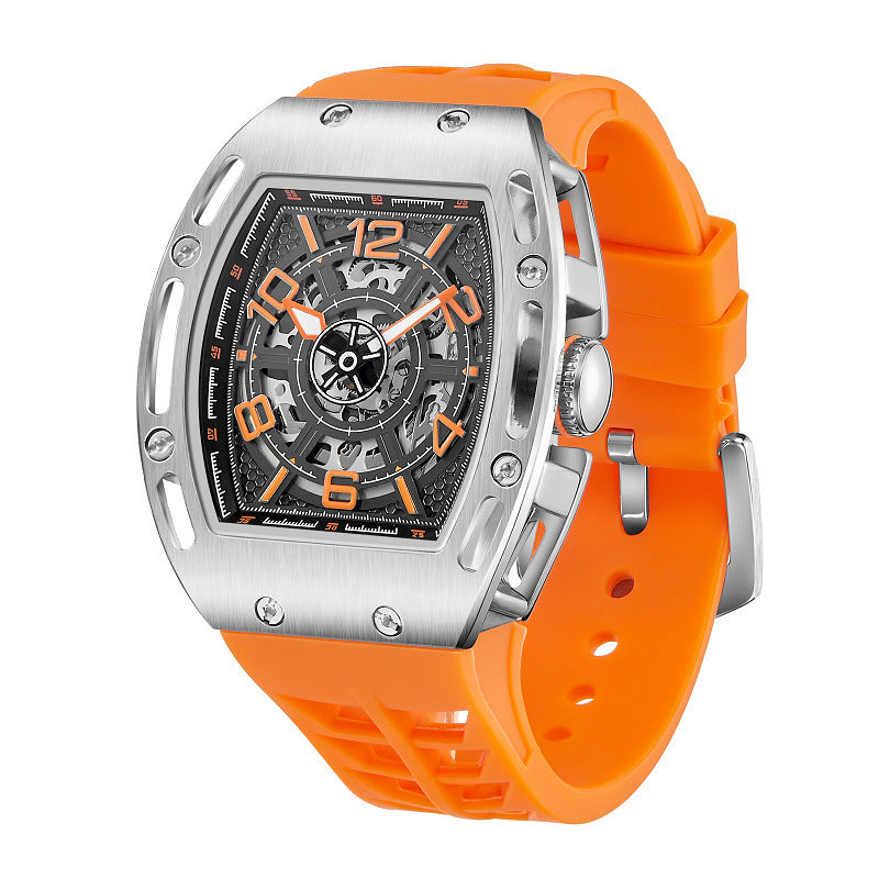 Herrenuhr mit grossem, tonneförmigem Zifferblatt – Bild 5 | LuxeStyle