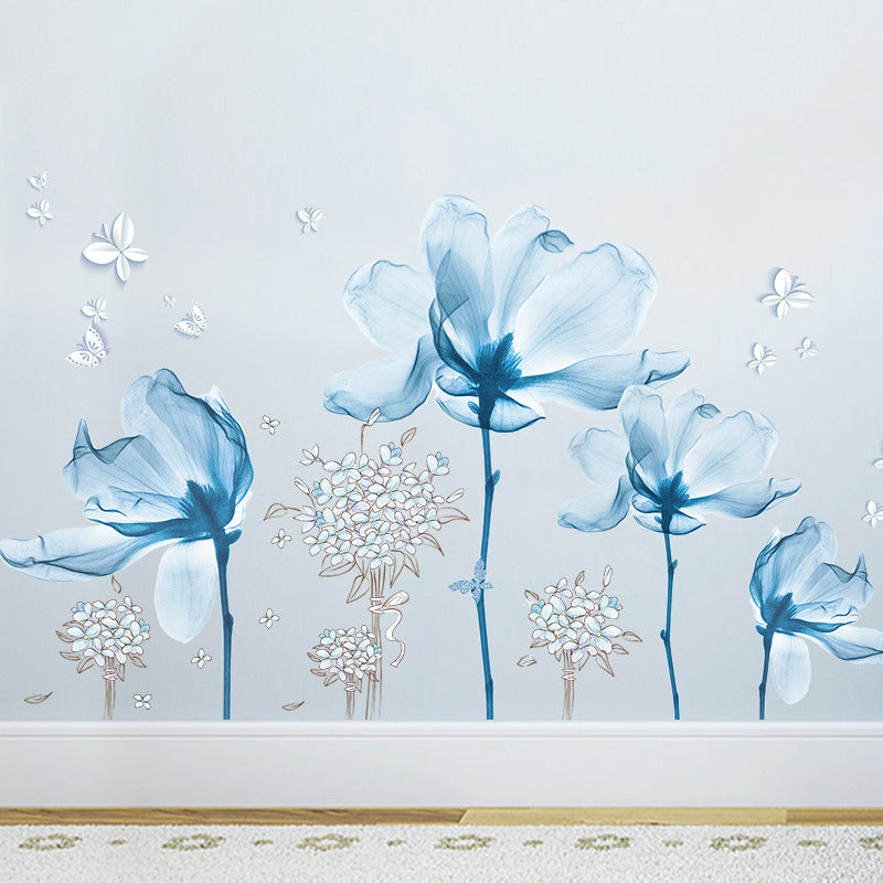 Wandsticker Schlafzimmer Blumen | LuxeStyle