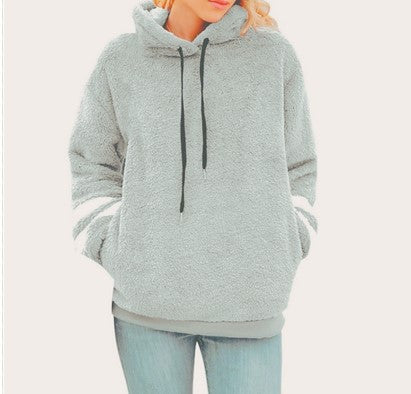 Relaxed-Fit Hoodie «Cosy» – mit Fell-Panel & Kordelzug