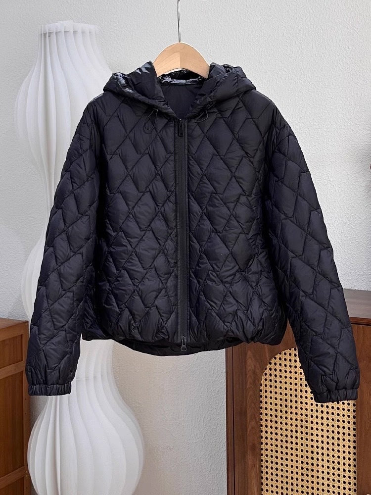 Leichter Baumwoll-Coat mit Kapuze – Bild 5 | LuxeStyle
