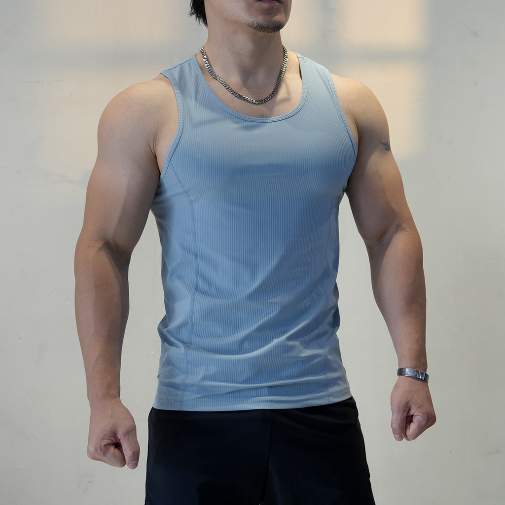Geripptes Quick-Dry Tank Top für Herren