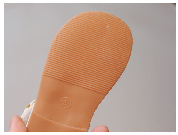 Kinder-Softschaufel-Sandalen aus Kunstleder