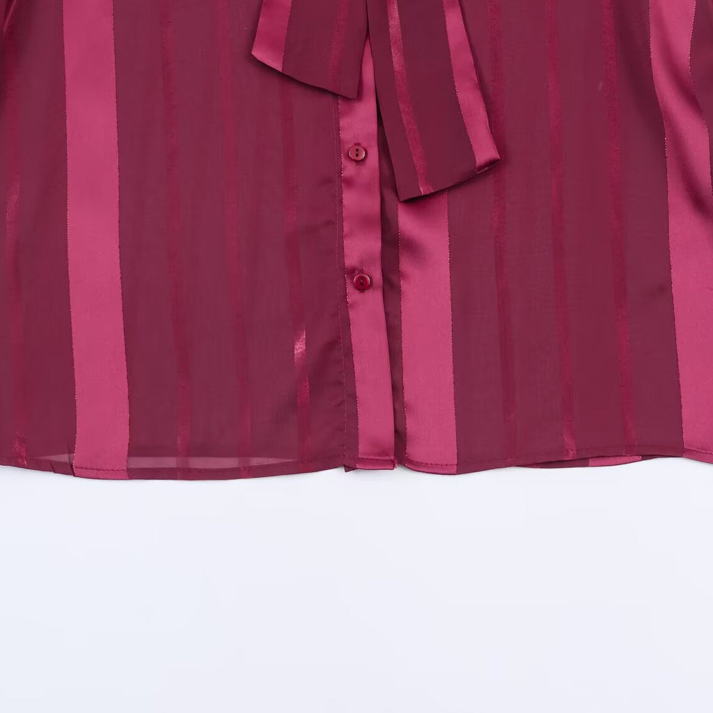 Elegante, vielseitige Bluse mit Schleife – Bild 5 | LuxeStyle