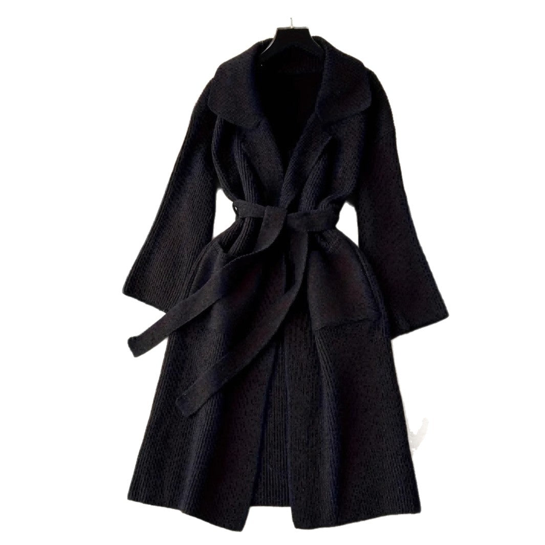 Eleganter Strick-Cardigan mit Schnürdetails