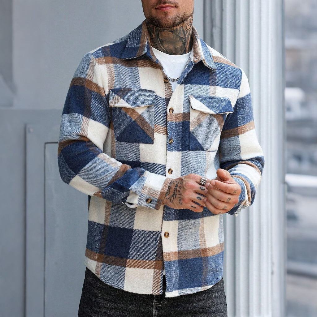 Casual Karo-Hemdjacke