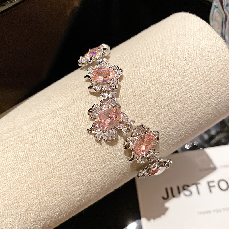 Blumenvielfalt Zirkonia Armband Elegant