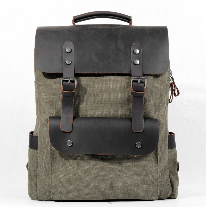 Vintage Canvas Rucksack – Bild 8 | LuxeStyle
