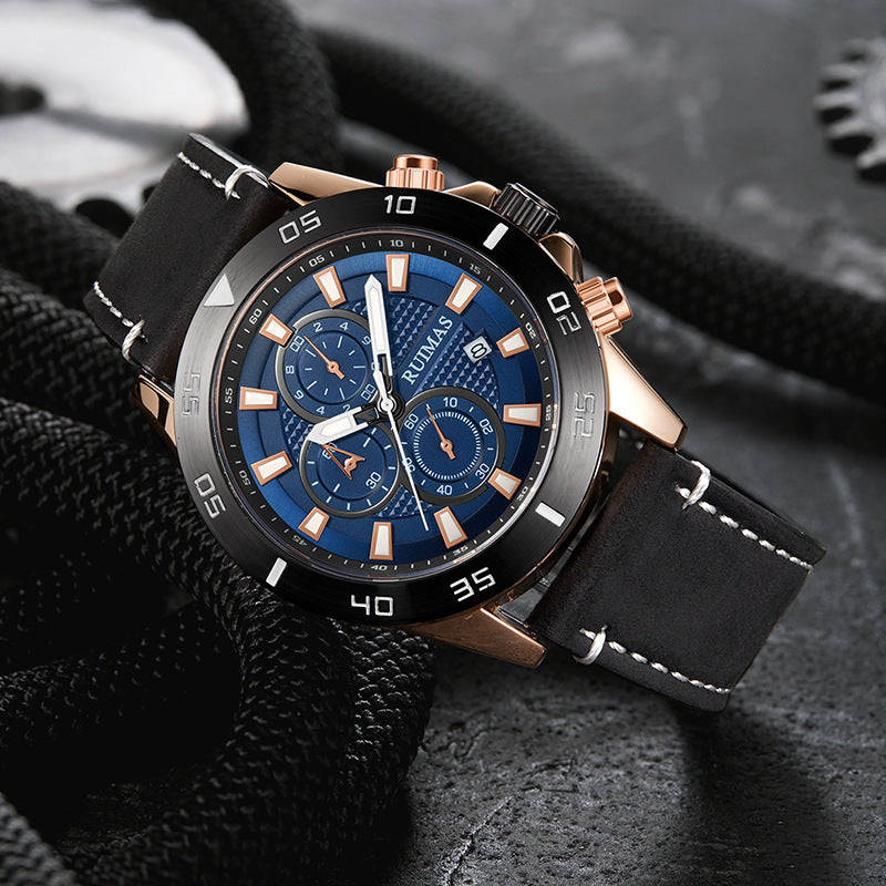 Sportuhr für Herren, analog, 30 m wasserdicht – Bild 2 | LuxeStyle