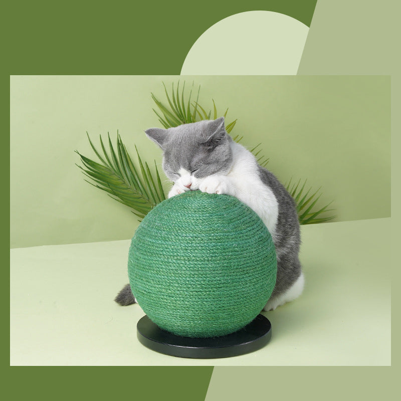 Kratzball für Katzen im Kaktus-Design
