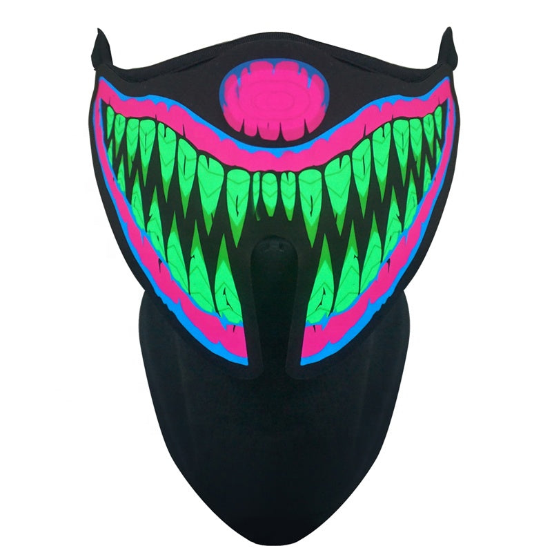 Leuchtende Halloween Party Maske