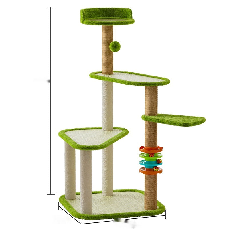 Mehrstöckiger Katzenbaum mit Sisal-Kratzposten