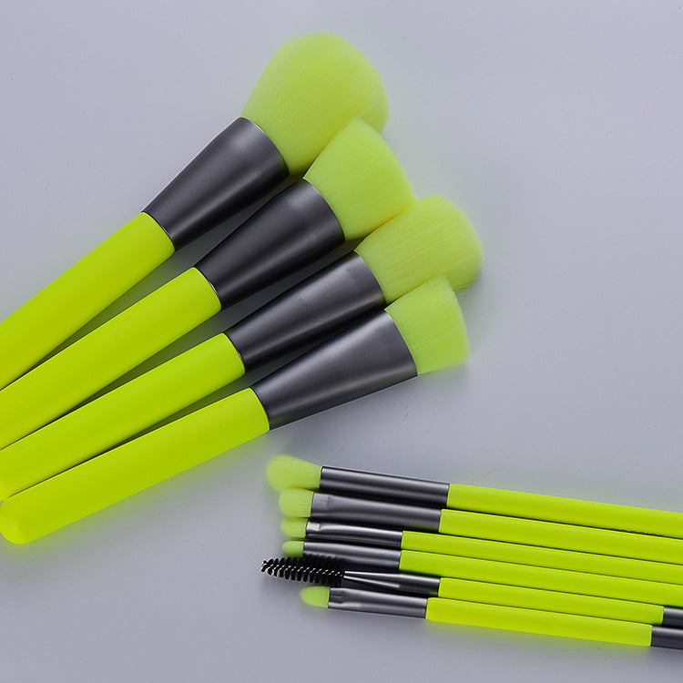 10er-Set professionelle Neon Make-up Pinsel