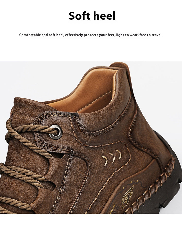Herren High-Top Winterboots aus Leder