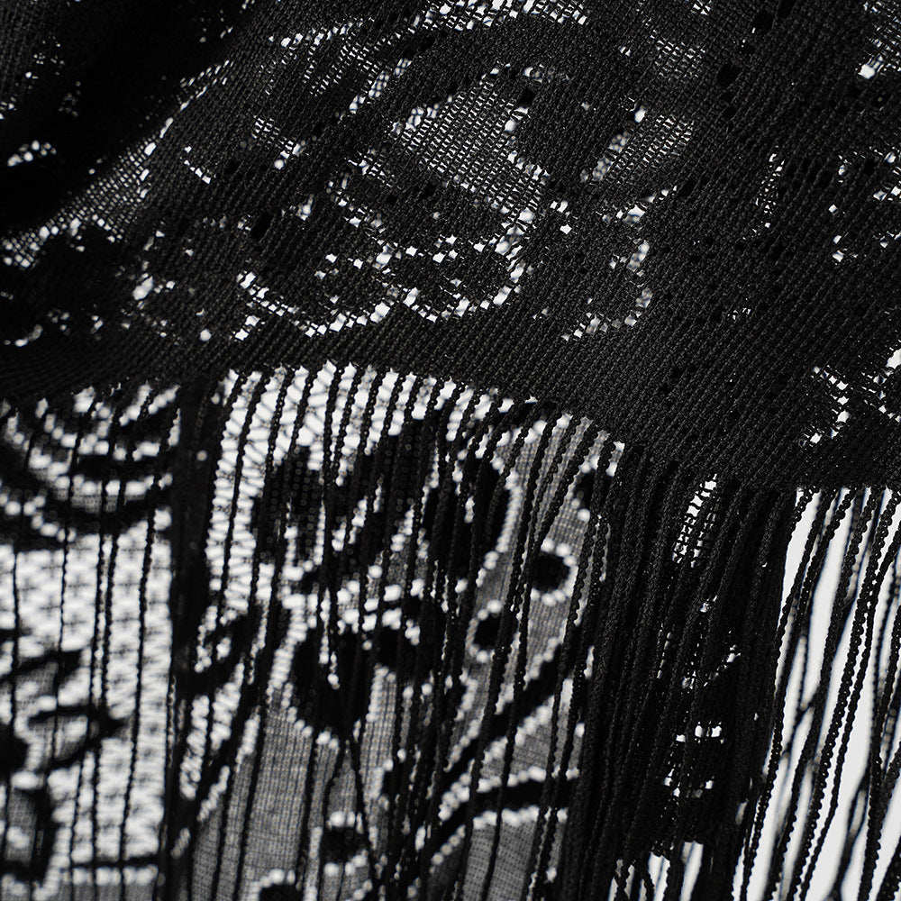 Jacquard-Bordürenschal für Damen – Bild 4 | LuxeStyle