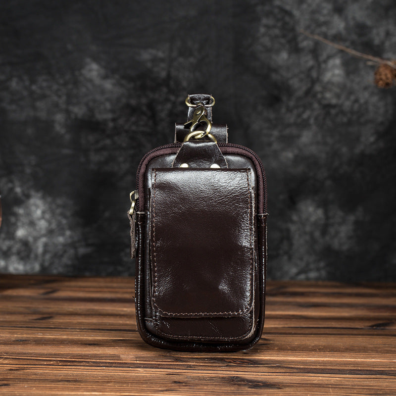 Kleine Gürteltasche aus Leder – Bild 10 | LuxeStyle