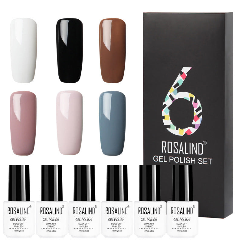 6 Farben Solid Color Gel Nagellack-Set