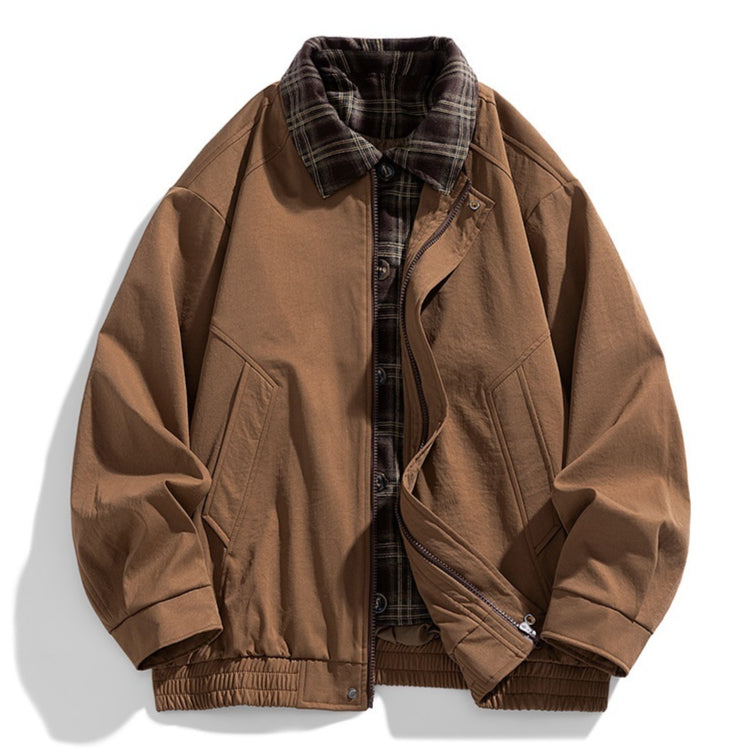Herren Mantel im Retro-Stil mit Reverskragen