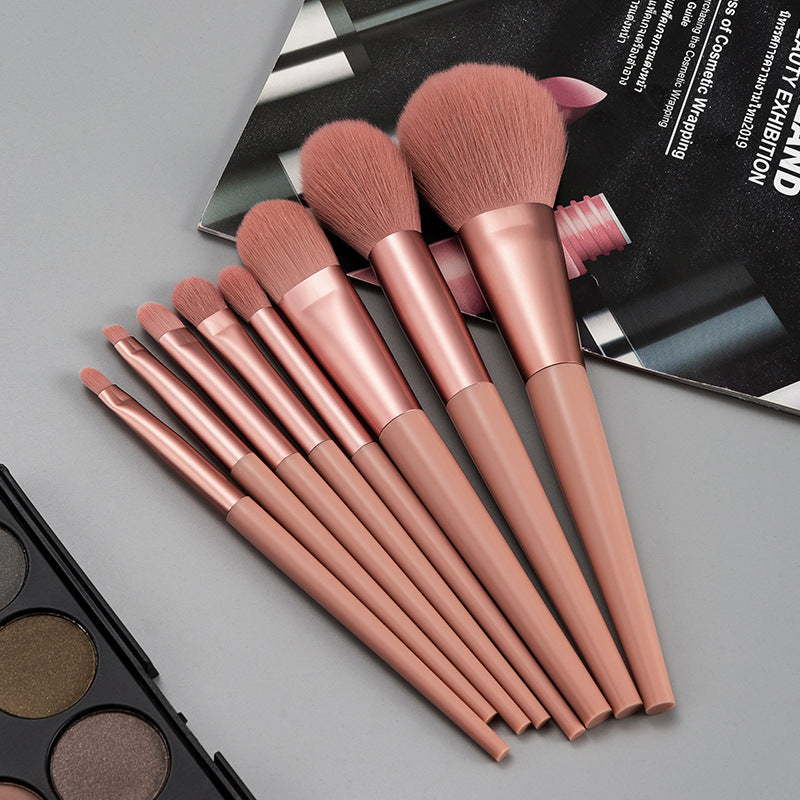 Make-up Pinsel-Set, 8 Stück, Kunststoffgriff – Bild 3 | LuxeStyle