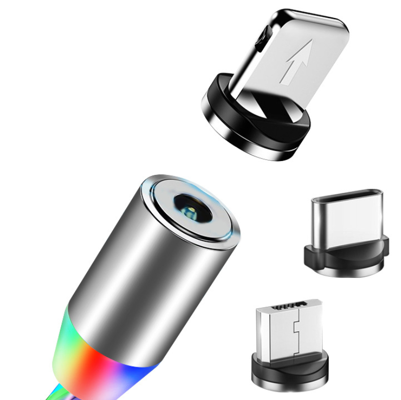 Magnetisches LED-Ladekabel für USB-C & iPhone