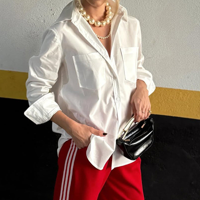 Elegante Langarm-Bluse im französischen Stil – Bild 2 | LuxeStyle