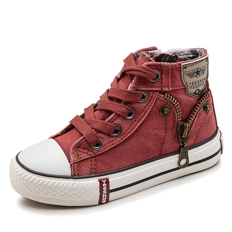 Atmungsaktive Denim-Sneakers für Kinder