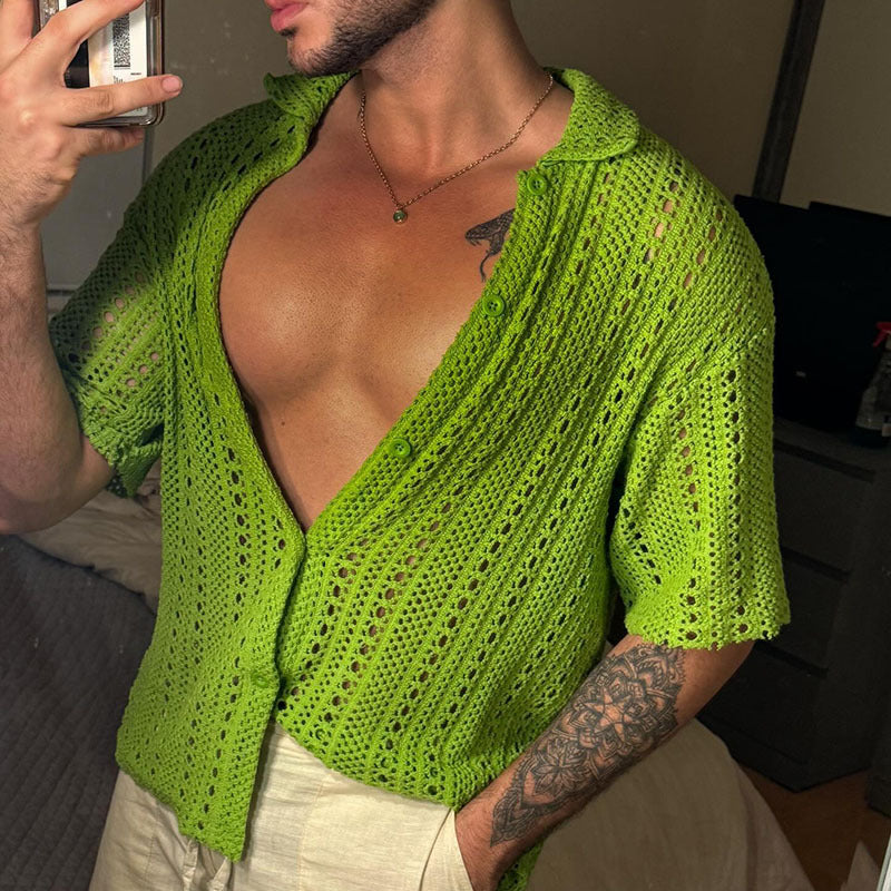 Grüne Casual-Hemden für Herren – Bild 1 | LuxeStyle